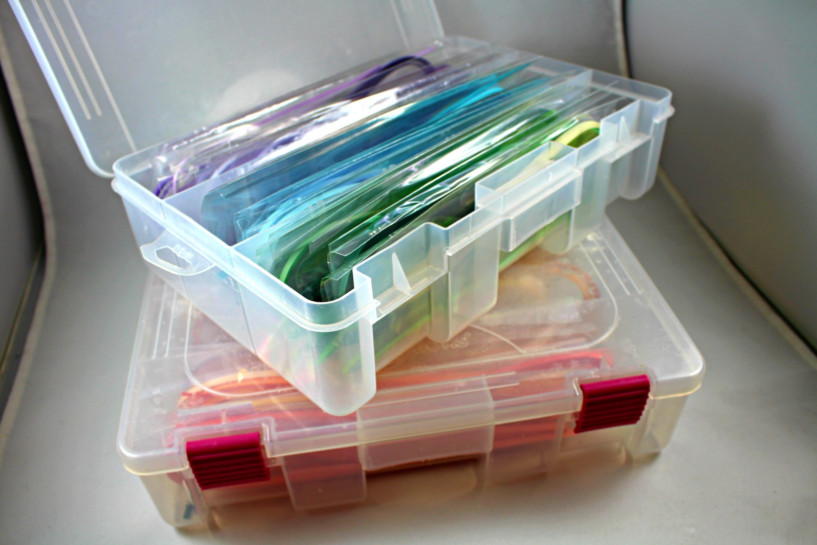 quilling paper organization bin